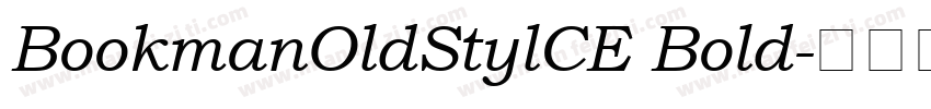 BookmanOldStylCE Bold字体转换